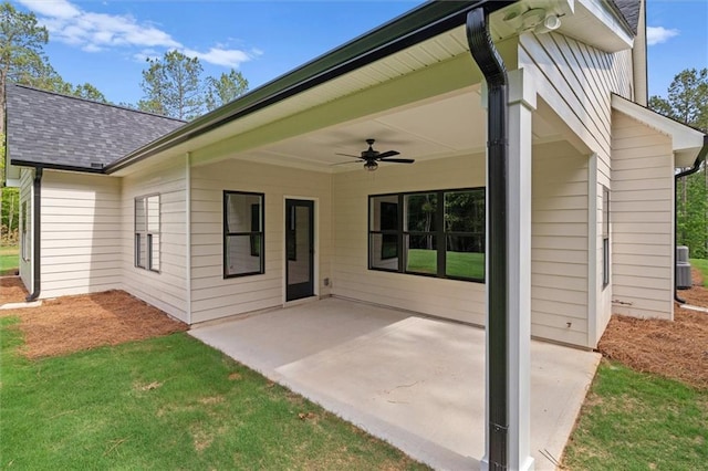 130 W Lake Blvd, Carrollton, GA 30116 - view of patio with ceiling fan and cooling unit