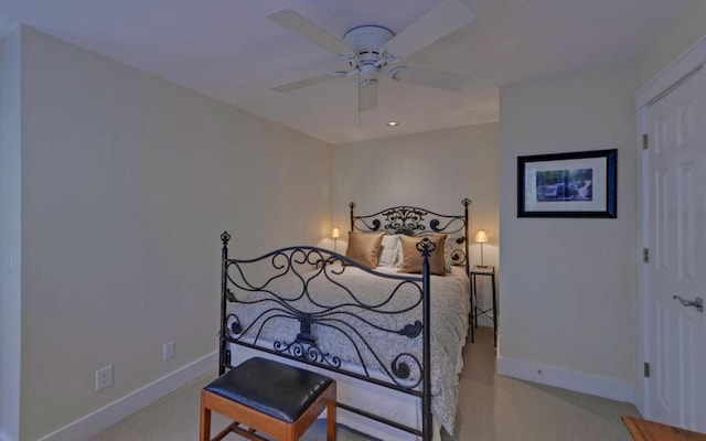 126 Jenkins Cir, Lakemont, GA 30552 - carpeted bedroom with baseboards and ceiling fan