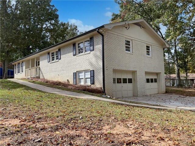 view of home's exterior featuring a garage