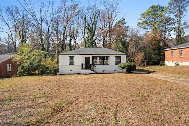 1931 Selwyn Dr, Decatur, GA 30035 - view of front of home featuring crawl space, a front yard, and driveway