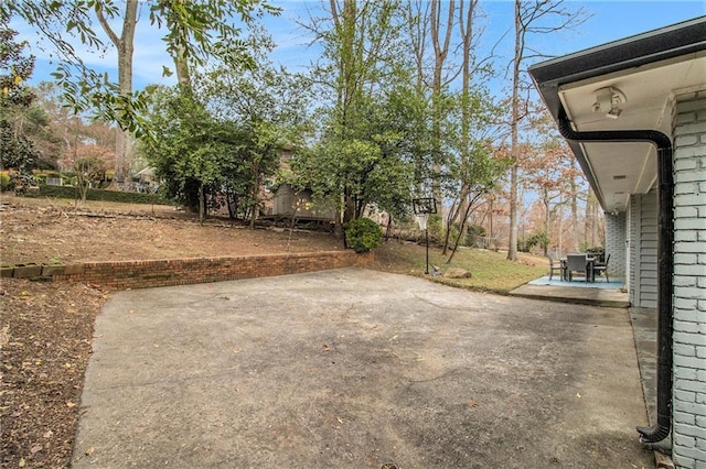 view of yard featuring a patio area