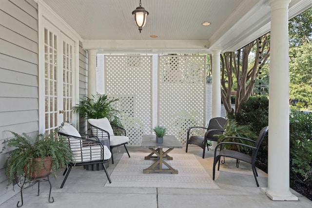 view of sunroom / solarium