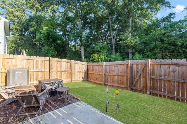 244 Grand Central Way, Cartersville, GA 30120 - view of yard featuring central AC unit and a patio
