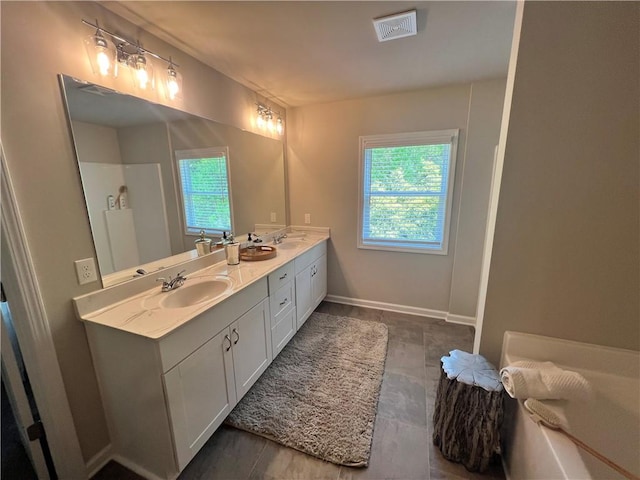 bathroom featuring vanity