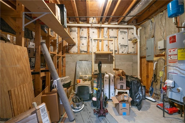 2281 Carlan Rd, Jasper, GA 30139 - unfinished below grade area with electric panel and water heater