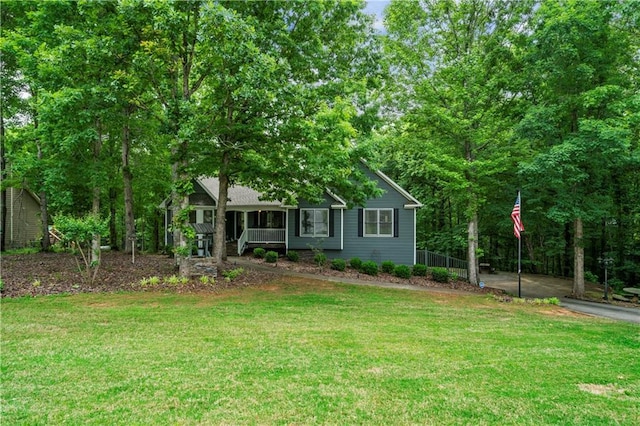 2281 Carlan Rd, Jasper, GA 30139 - view of front of property featuring a front lawn and a porch