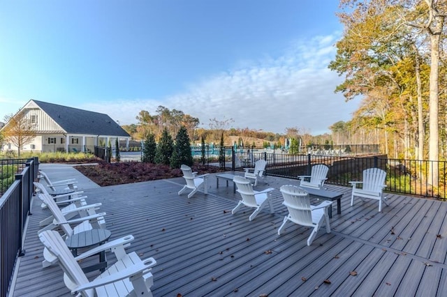 view of wooden terrace