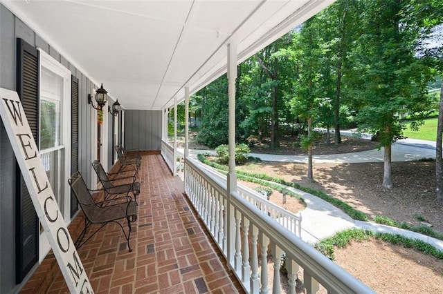 view of balcony