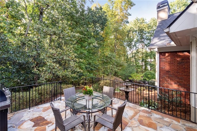 view of patio / terrace with outdoor dining area