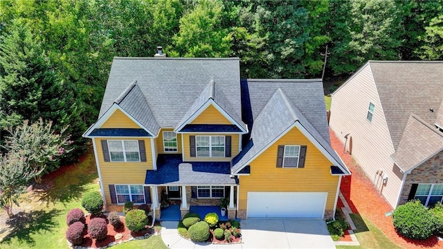 view of front of home featuring a garage