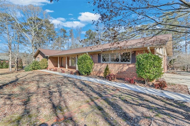 view of ranch-style house