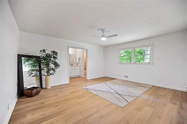 3332 Saint John Dr, East Point, GA 30344 - unfurnished room with wood finished floors, a ceiling fan, and baseboards