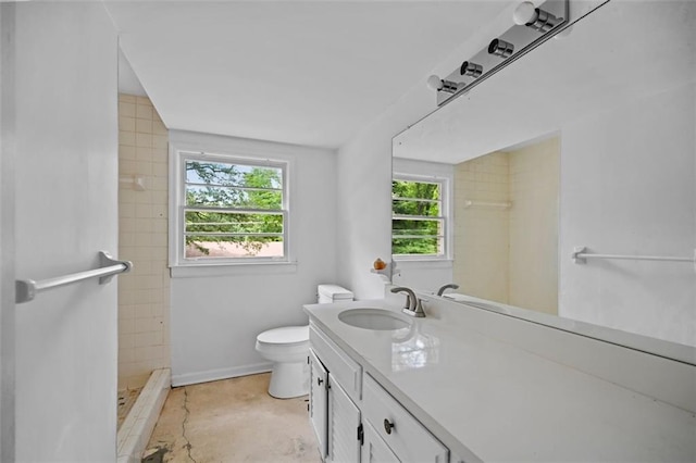 3332 Saint John Dr, East Point, GA 30344 - bathroom featuring a stall shower, vanity, and toilet