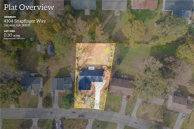 birds eye view of property