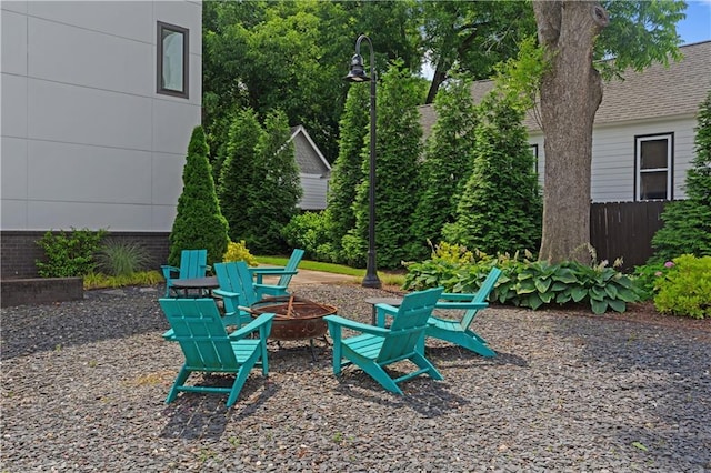 415 Gartrell St SE Unit 15, Atlanta, GA 30312 - view of patio / terrace with an outdoor fire pit