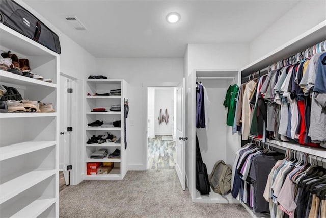1021 Windsor Creek Dr, Madison, GA 30650 - walk in closet featuring light colored carpet
