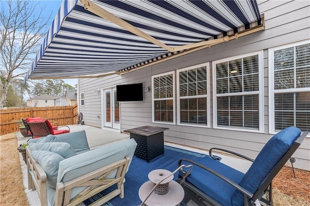 view of patio / terrace featuring outdoor lounge area