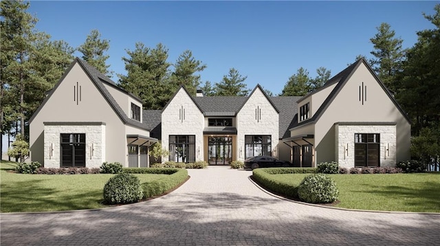 view of front of house featuring a front yard