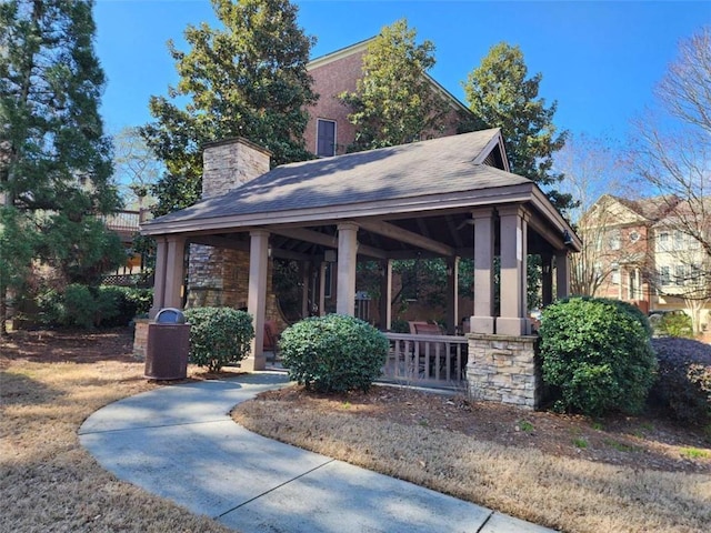 surrounding community with a gazebo