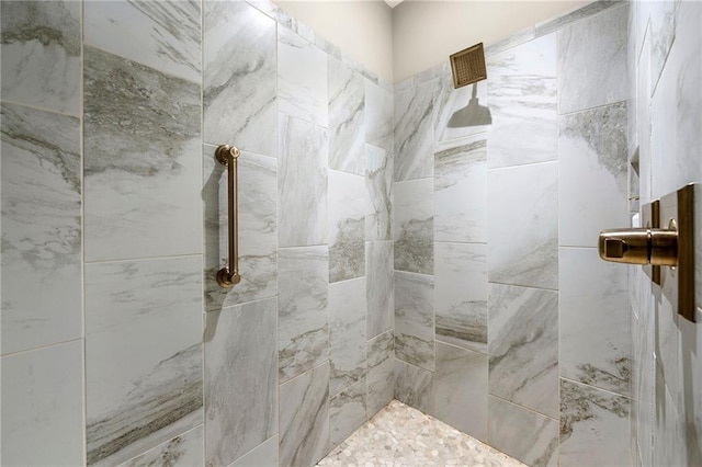 131 Forsyth Park Ln, Woodstock, GA 30188 - bathroom with a tile shower