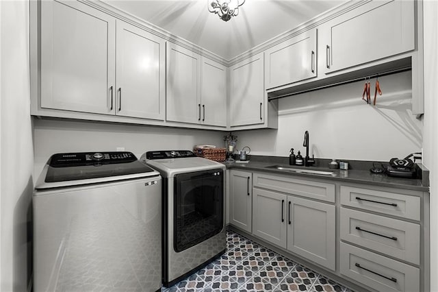 131 Forsyth Park Ln, Woodstock, GA 30188 - laundry room with washing machine and dryer and cabinet space