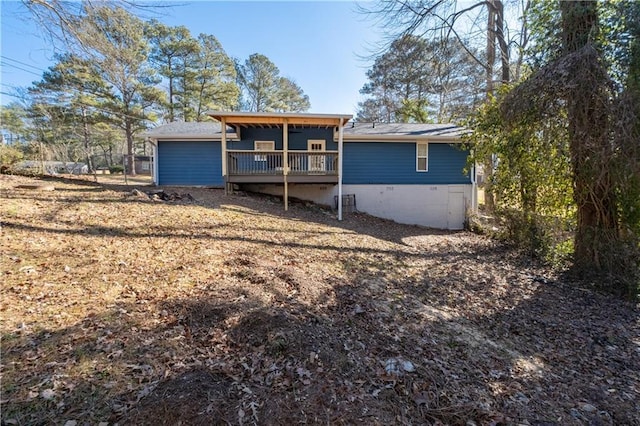 view of rear view of house