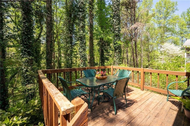 4140 Westchester Xing NE, Roswell, GA 30075 - wooden deck with outdoor dining area