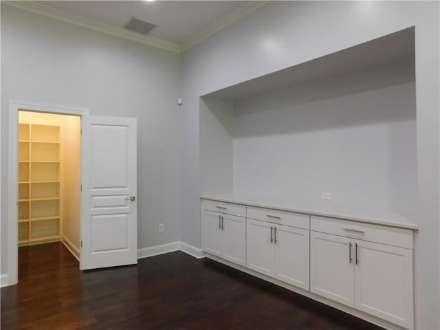 330 La Perla Dr, Sugar Hill, GA 30518 - spare room with dark wood finished floors and crown molding