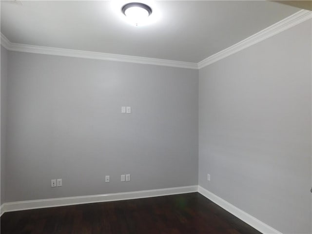 330 La Perla Dr, Sugar Hill, GA 30518 - spare room with ornamental molding and dark wood-style flooring
