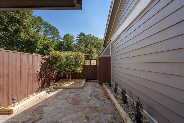 view of home's exterior featuring a patio