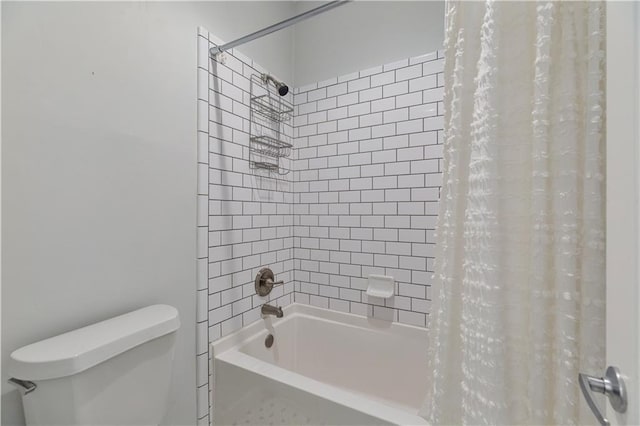 3475 Oak Valley Rd Unit 130, Atlanta, GA 30326 - full bathroom featuring toilet and shower / bath combination with curtain