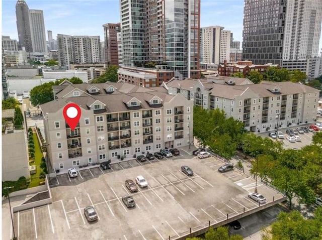 1075 Peachtree Walk NE Unit A421, Atlanta, GA 30309 - bird's eye view of a view of skyline