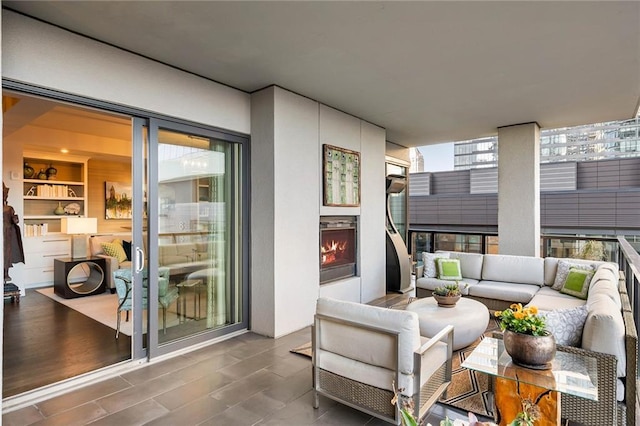 balcony with an outdoor living space