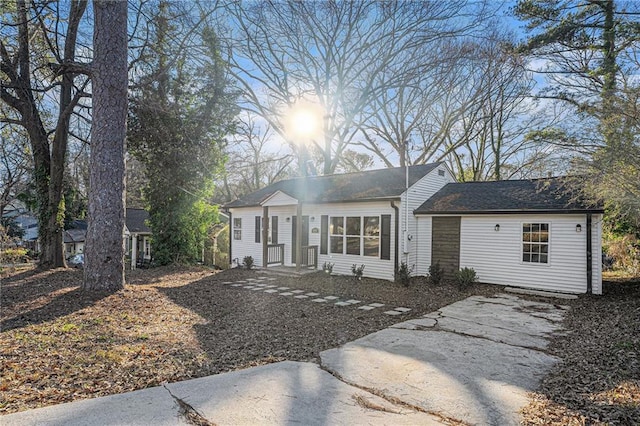 view of ranch-style home