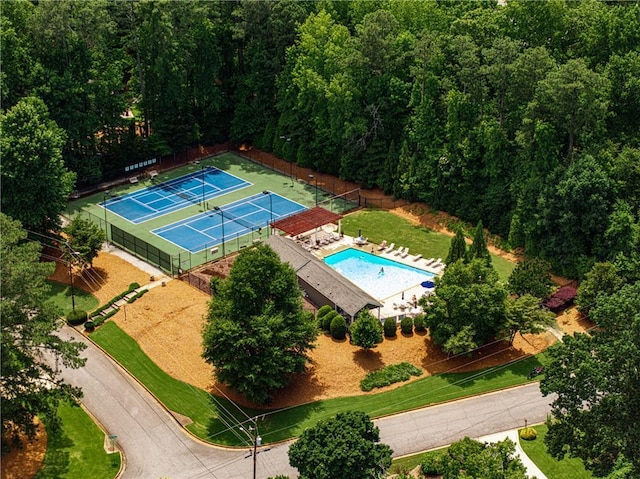 270 Hollyridge Way, Roswell, GA 30076 - aerial view of a pool