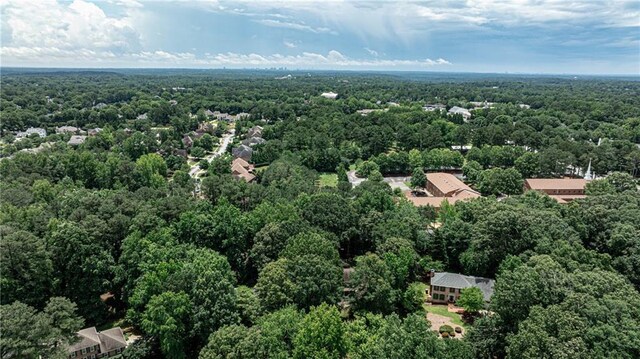 270 Hollyridge Way, Roswell, GA 30076 - aerial view of a heavily wooded area