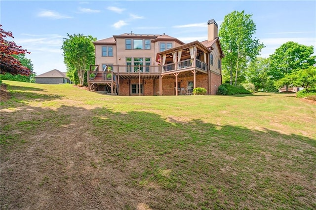 view of front of property with a front yard, driveway, and stone siding