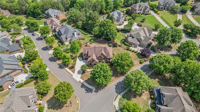 aerial view featuring a residential view