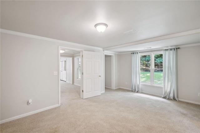 2350 Twelvestones Dr, Roswell, GA 30076 - carpeted empty room with ornamental molding and baseboards
