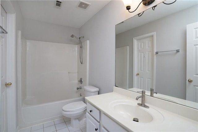 655 Golden Meadows Ln, Suwanee, GA 30024 - bathroom featuring vanity, tile patterned flooring, and bathtub / shower combination