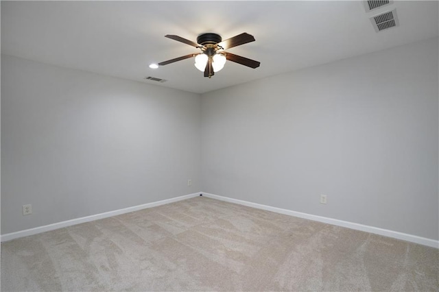 655 Golden Meadows Ln, Suwanee, GA 30024 - empty room featuring ceiling fan and light colored carpet