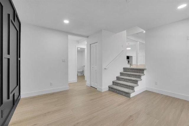 interior space featuring light hardwood / wood-style flooring