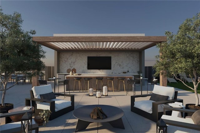 318 Sandy Springs Cir Unit 260, Sandy Springs, GA 30328 - view of patio featuring exterior bar and an outdoor hangout area