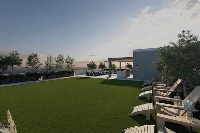 318 Sandy Springs Cir Unit 260, Sandy Springs, GA 30328 - view of green lawn featuring a patio and a water view