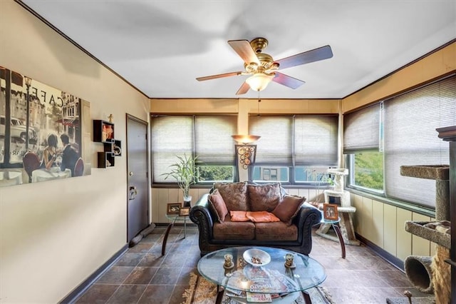 68 Montre Sq NW, Atlanta, GA 30327 - sunroom / solarium featuring ceiling fan and a wealth of natural light