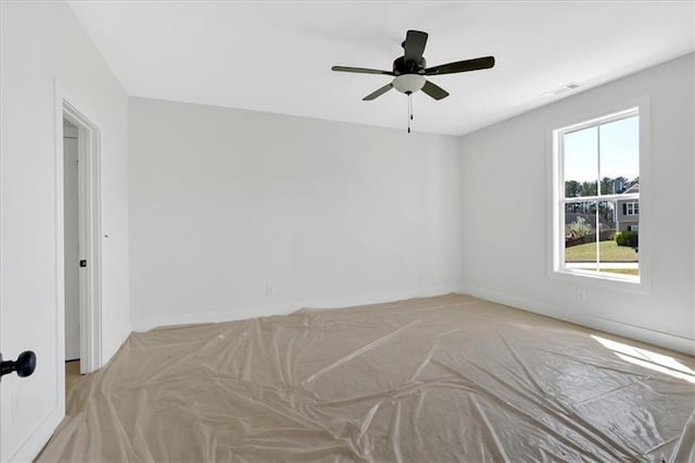 81 Bridgemill Dr, Douglasville, GA 30134 - spare room with light carpet and ceiling fan