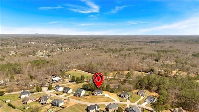 81 Bridgemill Dr, Douglasville, GA 30134 - aerial view of property's location featuring nearby suburban area and a forest