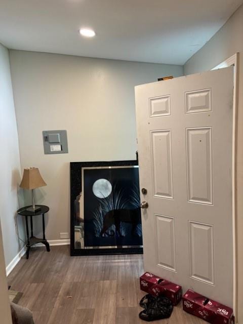 room details with wood-type flooring