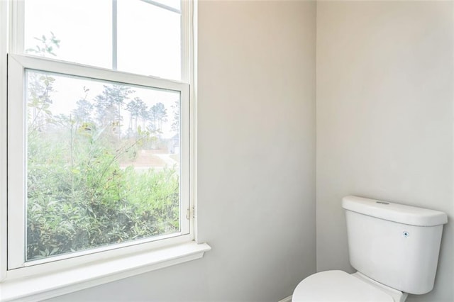 bathroom featuring toilet