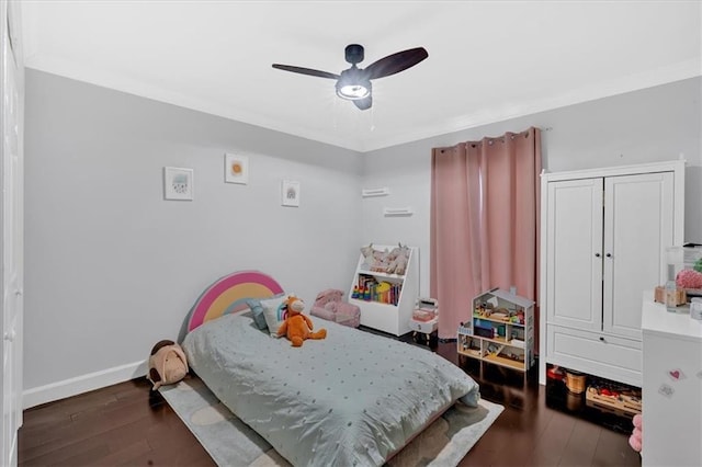 6851 Roswell Rd Unit J1, Atlanta, GA 30328 - bedroom featuring hardwood / wood-style floors, baseboards, and ceiling fan